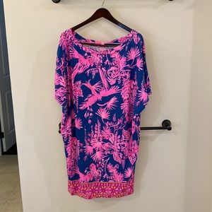 Lilly Pulitzer Dress - Navy/Hot Pink. Beautiful dress EUC